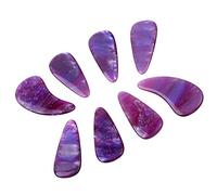 Jenivaint Guzheng Lot de 8 Médiators en Silicone Polymère pour Cithare Chinoise, Légers, Confortables, Réutilisables avec Surface Lisse pour Accessoires D'instruments à Cordes (Couleur de la voie
