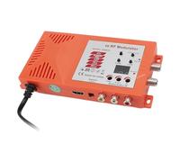 Jenivaint Interface Multimédia HD vers Modulateur RF, Convertisseur Coaxial AV vers RF 1080p avec Niveau de Sortie Réglable et Canaux Sélectionnables, pour les Formats TV PAL et NTSC et les (Prise UE)