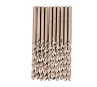 Jenivaint Jeu de Forets M35 Jeu de Forets Hélicoïdaux au Cobalt 3,2 Mm 10 Tailles Point de Fente à 135 Degrés pour Plaque d'Acier en Tôle de Fonte en Acier Inoxydable pour les Utilisateurs