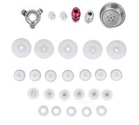 Jenivaint Joint de Soupape de Cocotte Minute, Kit de Joint en Silicone de | Support Anti-Blocage, Coussinet Anti-Obturation, Anneau en Caoutchouc pour Valve D'Échappement, Bague de Siège, Prévention