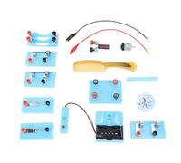 Jenivaint Kit d'expérimentation de Circuit, Ensemble d'apprentissage de la Physique STEM avec éolienne et Feu de Circulation LED, Circuits de Construction et Projets 'électromagnétisme pour