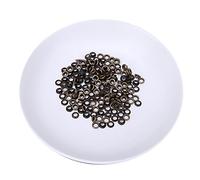 Jenivaint Kit D'œillets en Laiton, 100 Ensembles Double Face 4 Mm pour | pour le Cuir, le Tissu, la Réparation de Sacs, Fixation Sécurisée, Antirouille, Options Argent, or, Bronze