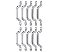 Jenivaint Lot de 10 Boucles de Pont en Acier Inoxydable 316 pour Bateau, Kit d'arrimage de 72 Mm avec Trou de Montage de 5 Mm pour Bateaux, Kayaks, Canoës, Fixation de Sangle et Crochet de Rangement