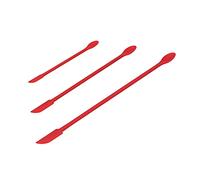 Jenivaint Mini Spatule de Maquillage, Grattoir de Maquillage en Silicone de qualité Alimentaire, Petit Grattoir Double Face pour Lotion Crème Confiture, 6,1 X 0,3 en Rouge pour une Utilisation en