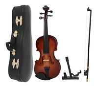 Jenivaint Modèle Miniature de Violon en Bois 20 Cm avec Support, Archet, | Mini Ornement D’instrument de Musique, Surface Peinte, Décoration de Bureau, Souvenir de Collection, Amateurs de Musique,