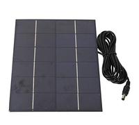 Jenivaint Panneau Solaire Polycristallin 5,5 W, 6 V, Mini Chargeur DIY | Cellule en Silicium de qualité A, Port DC 5521, pour éclairage de Jardin, Lampadaire, Petits Appareils électriques