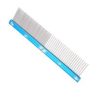 Jenivaint Peigne de Toilettage pour Animaux avec Double Rangée de Dents | Brosse Anti-statique pour Animaux, Embouts Arrondis pour Peaux Sensibles, Poignée Ergonomique Antidérapante, Démêle Nœuds