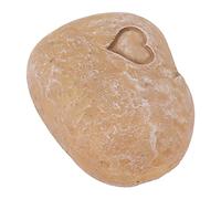 Jenivaint Pierre de Jardin Commémorative pour Animaux de Compagnie, Marqueur Funéraire en Résine Gravée pour Chiens et Chats, avec Conception Résistante aux (Love Stone Couleur Sable)