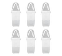 Jenivaint Pots à Arrosage Automatique, Pots de Plantes Transparents à Double Couche avec Système D'évacuation de l'humidité et étiquettes, pour Petites Plantes D'intérieur et Bout (avec Couverture)