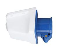 Jenivaint Prise Industrielle à 3 Broches, Connecteur de Prise Femelle étanche IP44 16A 32A 220 250V avec Bornes à Vis et Boucle Anti-chute, pour L'industrie, L', le Quai, la Caravane et le (16A)