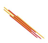Jenivaint Recharge de Crayon de Charpentier HB 2.8mm, Recharge de Crayon de Marquage, 6 Pièces, écriture Facile pour le Travail du Bois, le Dessin, les Utilisateurs de Traçage (rouge et jaune)