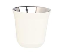Jenivaint Tasse à café en Acier Inoxydable, Conception à Large Ouverture Isolée à Double Paroi 304, avec une Bonne Isolation Thermique, pour le Bureau à Domicile, le café, le Rest (160 ml)