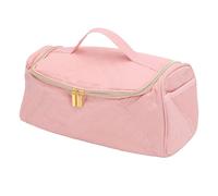 Jenivaint Trousse de Toilette de Voyage Grande capacité en Polyester à Suspendre 33 X 15 Cm avec Crochet Rotatif à 360°, Porte-Brosse, Rangement Multi-Poches pour Femmes Voyageant