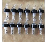 Jenivaint Verseurs de Bouteilles 6 Pièces, Buse de Distributeur de Liquide en Plastique de qualité Alimentaire avec Fonction de Décantation pour Vin, Cocktail et Boisson (WHITE)