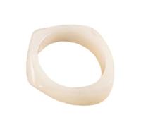 JENMAVJI 1 bracelet jonc large irrégulier en résine, bijou minimaliste pour femme, géométrique, bohème, coloré, élégant, rond, acrylique, Holiady, épais, rectangulaire, Medium, Résine, Pas de gemme