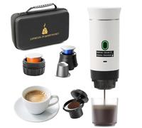 Jenmayt Machine à Café Espresso Portable 15 Bars - Cafetière Électrique Sans Fil avec USB Rechargeable, Compatible Capsules Nespresso/Café Moulu pour Voyage, Camping, Bureau (avec sac)
