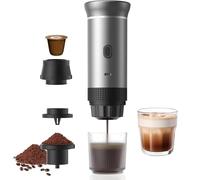 Jenmayt Machine à Café Espresso Portable 15 Bars - Cafetière Électrique Sans Fil avec USB Rechargeable, Compatible Capsules Nespresso/Café Moulu pour Voyage, Camping, Bureau (sans sac)