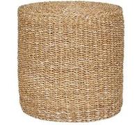 Jenna - pouf - en jute naturelle - Beige Beige