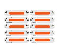 Jenngaoo 10pcs LED Strip Light, 12V 2W 160LM COB Chip Long Strip Lamp pour Lampe de Table Bricolage et Accessoires d'Éclairage de Voiture - 60 x 15mm(Lumière Rouge)