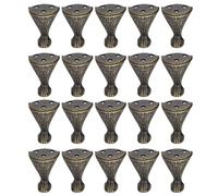 Jenngaoo 20Pcs Pieds de Boîte en Laiton Antique, Pieds de Meubles Coin Pieds Décoratifs Protecteur de Coin de Jambe Boîte Cadeau Boîtier en Bois Protecteur de Coin de Pieds en Métal