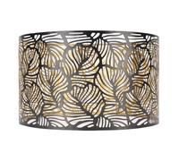 Jenngaoo Abat-jour Ajouré en Fer Compatible E14/E27, Diamètre 25cm Hauteur 16cm pour Lampe de Table, sur Pied ou Plafonnier - Dissipation Thermique Efficace avec Design Sophistiqué