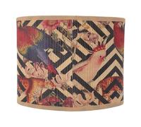 Jenngaoo Abat-jour Imprimé E27 E14 Vintage Forme Elliptique en Bambou pour Lampe de Chevet, Design Élégant Compatible avec Appliques et Lustres, Création d'Ambiance Chaleureuse et