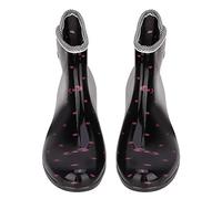 Jenngaoo Bottes de Pluie Femme Courtes Antidérapantes, Bottes Imperméables Confortables pour Temps Pluvieux, Taille 40, Idéal pour Ville et Extérieur