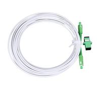 Jenngaoo Câble de Prolongation pour Modem Optique Set Câble de Raccordement Monomode Armuré Connecteur à Bride SC pour FTTH FTTB FTTP (SC-APC 5 m / 16,4 pieds)