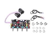 Jenngaoo Carte Préamplificateur Microphone avec DSP et Effet 3D, Module Amplificateur Numérique avec Panneau Prises Micro, pour Karaoké et Scène Performances