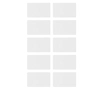 Jenngaoo Cartes Intelligentes Écrivables 125kHz T5577, 10Pcs Cartes de Proximité sans Contact Compatibles Systèmes Contrôle Accès Format 1386 1326 Lecteur Écrivain PVC Blanc