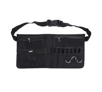 Jenngaoo Ceinture Porte-pinceaux Professionnelle Multi Poches Réglable Grande Capacité, Ceinture de Rangement Cosmétique avec Ceinture en Fibre et Nylon pour Maquilleurs Profession