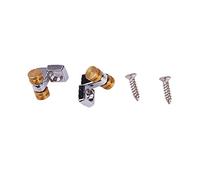 Jenngaoo Chevilles à Rouleaux pour Cordes de Guitare électrique, Guide de Cordes à Rouleaux avec vis de Montage, matériau en Laiton et Alliage de Zinc, Ensemble de 2 pièces pour gu