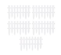 Jenngaoo Clôture de Jardin Décorative, Bordure de Pelouse en Plastique pour Parterres de Fleurs et Allées, Panneau de Clôture Ornementale 50 cm x 30,5 cm