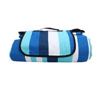 Jenngaoo Couverture de Pique Nique Imperméable Extra Large, Plaid de Sol Portable pour Plage Camping Jardin Pelouse, 200x200cm, Bleu