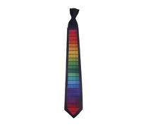 Jenngaoo Cravate LED, Cravate Lumineuse Activée par le Son avec 5 Modes d'Éclairage pour Fêtes Rave, DJ, Soirées en Boîte de Nuit, Cadeau de Noël GX TA-04 pour Hommes et Femmes