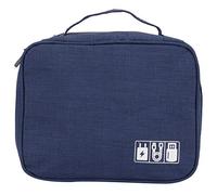 Jenngaoo Electronics Organizer Travel Base, Cable Organizer Sac Multifonctional Storage pour Charger, Power Bank, USB Drive, Écouteurs et Accessoires Tech (Bleu Marine)