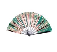 Jenngaoo Éventail Pliable Portable PVC, Facile à Utiliser Léger Résistant aux Chocs Design Compact pour Fêtes Festivals Mariages Événements en Extérieur