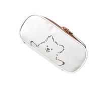 Jenngaoo Grand boîtier à Crayon, Grande capacité Crayon Socle Mignon Soft Oxford Tissu Sac de Stylo Casse de Stockage avec Une Double Zipper de la Papeterie organisatrice pour Les élèves (C)