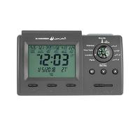 Jenngaoo Horloge Islamique Prière, Réveil de Prière Musulman Automatique Numérique Horloge de Table avec Écran LCD - Noir