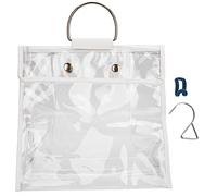 Jenngaoo Housse de Rangement étanche, Organisateur de Sacs Transparent Anti poussière, Pochette de Protection PVC avec Fermeture magnétique, Poignée Ergonomique pour Voyage, placar (B)