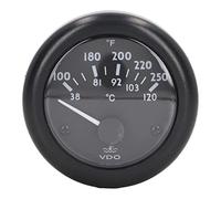 Jenngaoo Jauge de Température de l'eau, Jauge de Température de l'eau électrique de Voiture de 2 Pouces/52 mm Celsius et Fahrenheit Double Jauge de Température Outil D'instrument(12V)