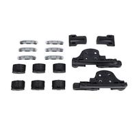 Jenngaoo Kit de Réparation Rail Coulissant Toit Ouvrant, Support Rail Clip Bague Glissière Plafond Véhicule Renegade 2015-2023 16 Pièces ABS