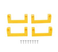 Jenngaoo Lot de 4 Supports de Mètre Ruban, Support Mural pour Mètre Ruban, Support de Rangement pour Outils en Abs, Support Universel pour Rangement D'outils, pour Garage, Maison, Atelier (Jaune)