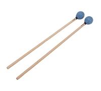 Jenngaoo Marimba Mallets, Paire de Mailloches de Marimba, Tête en Laine Filée Dure Moyenne, Manche en Érable, Convient aux Instruments de Percussion, pour Joueur Débutant ou Profes (Bleue)