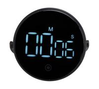 Jenngaoo Minuteur de Cuisine Numérique avec Affichage LED Réglable, Minuterie Rotative 3 Volumes - Support Magnétique et Angle Ajustable pour Cuisine, Sport, Exercice, Étude (FR) (Noir)