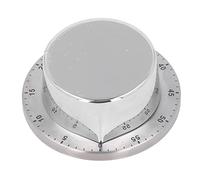 Jenngaoo Minuteur Mécanique à Remontage Manuel 60 Minutes, Minuteur de Cuisine Magnétique avec Ventouse, sans Piles Portable pour Gestion du Temps en Cuisine, Entraînement Extérieu (Blanc)