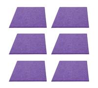 Jenngaoo, Panneau d'absorption Acoustique épais, 6 pièces, Réduction de la réverbération, Isolation phonique, Mousse absorbante pour Murs, Installation Facile sans Outils, pour stu (Rouge Violet)