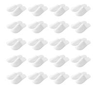 Jenngaoo Pantoufles Hotel Jetable 20 Paires, Chausson Hotel, Chausson Jetable Spa, Anti-Dérapantes en Tissu Doux, pour Maison et Voyage, Taille Unique Adulte Confortable (Blanc)