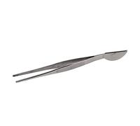 Jenngaoo Pince à Bonsai en Acier Inoxydable, Longue Pince à Spatule Tête Croissant pour Détacher Sol Pot Déraciner Herbe Outil Jardinage pour Plantes Bonsai (Droite)