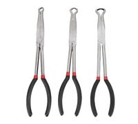 Jenngaoo Pinces à nez long multi-fonctions, 3 pièces 11 pouces, embouts ronds de 5/16, 1/2 et 3/4 pouces, conception professionnelle pour le contrôle précis, acier haute résistance